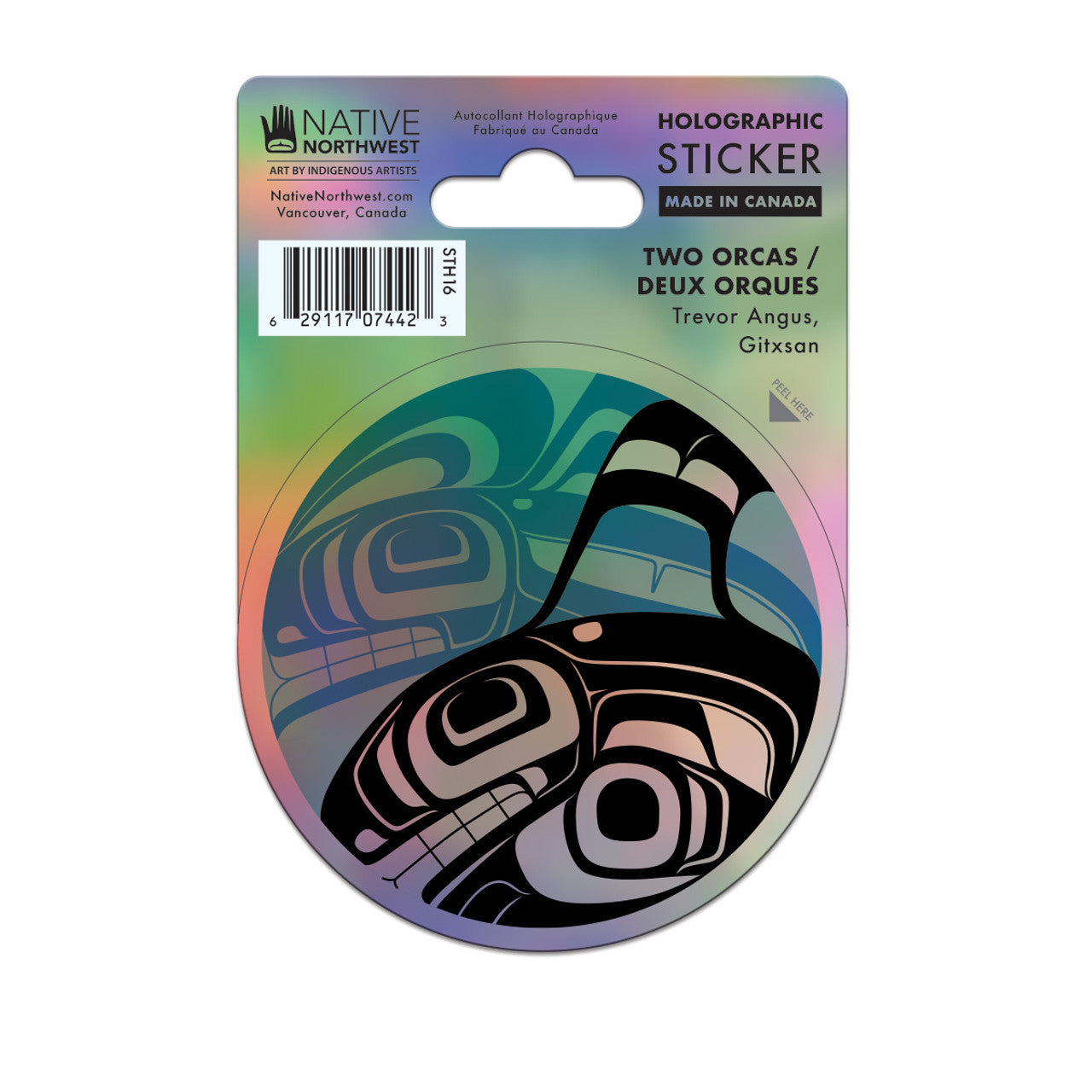 Holographic Stickers - Garfinkle - Sticker - House of Himwitsa Art Gallery
