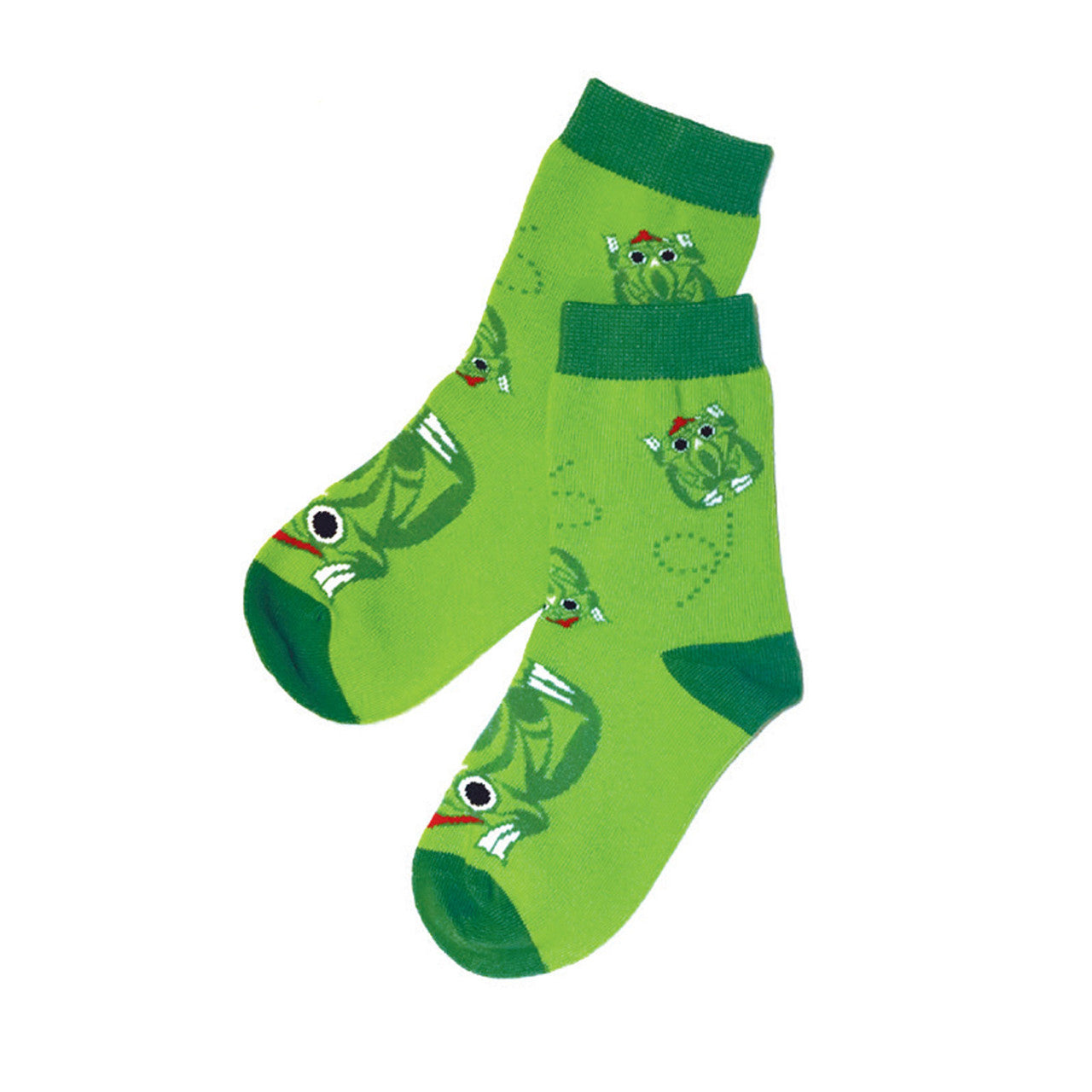 KIDS ART SOCKS - M/L / Maynard Johnny Jr Frog - SOCK103L - House of Himwitsa Native Art Gallery and Gifts