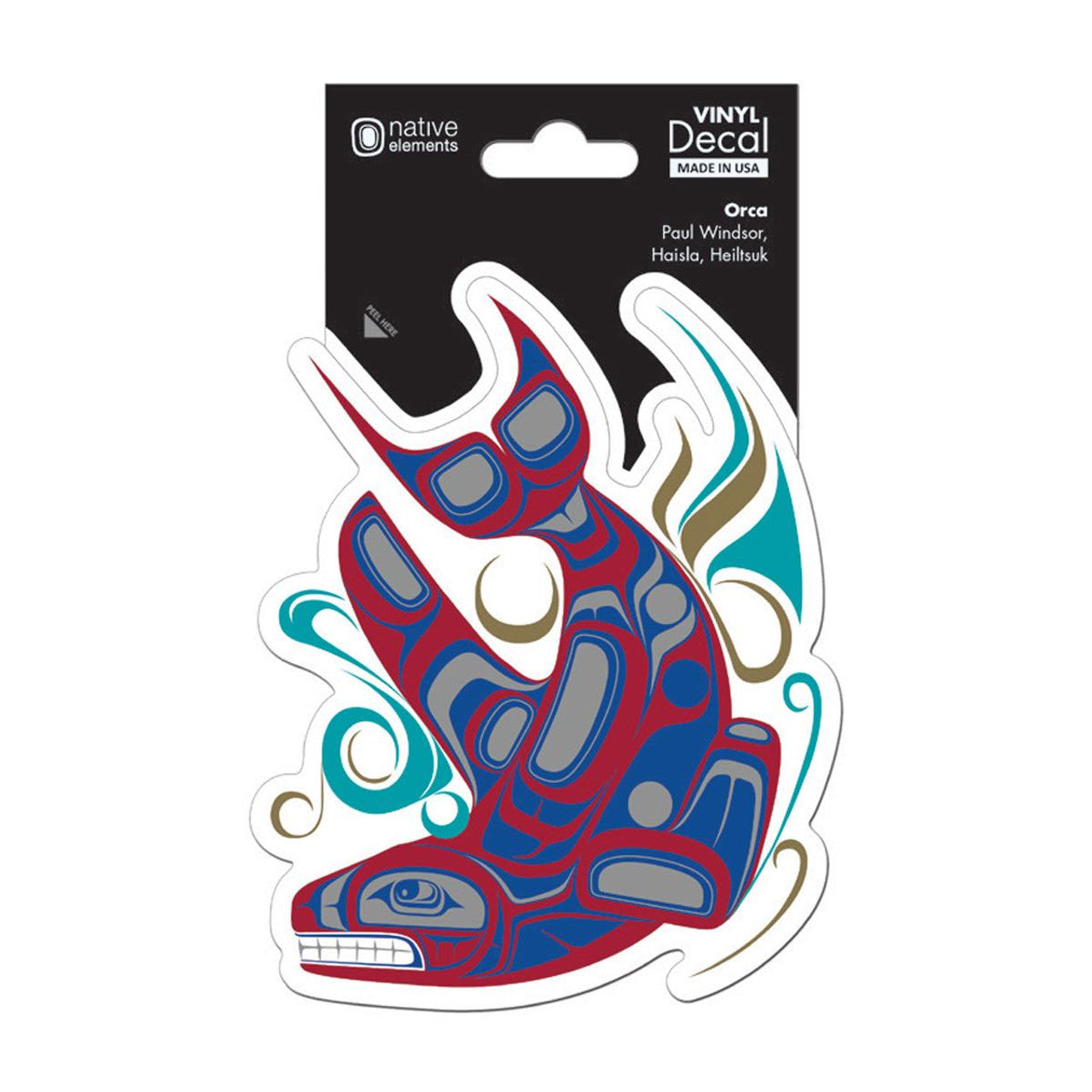DECALS - Paul Windsor Orca - D215 - House of Himwitsa Native Art Gallery and Gifts