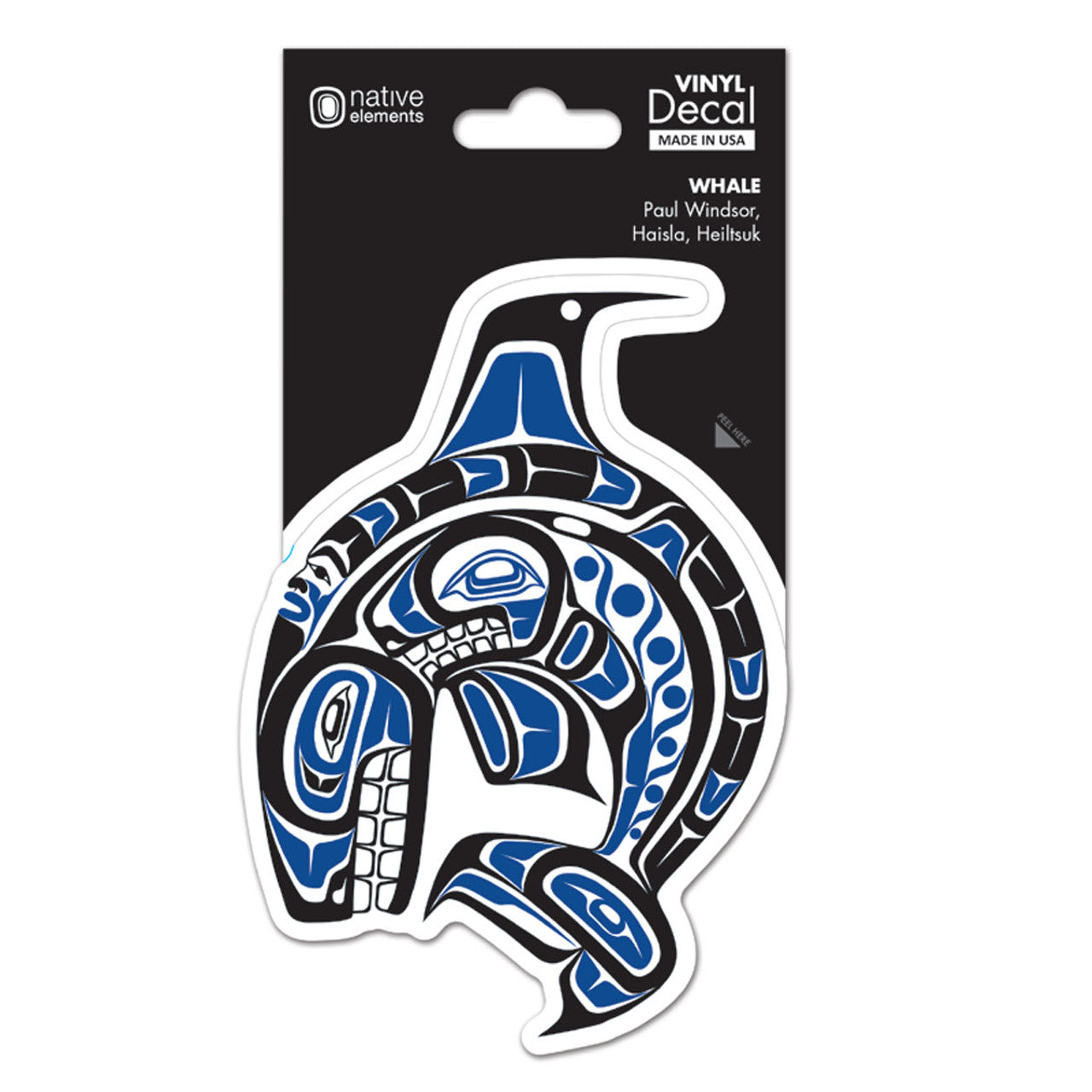 DECALS - Paul Windsor Whale - D235 - House of Himwitsa Native Art Gallery and Gifts