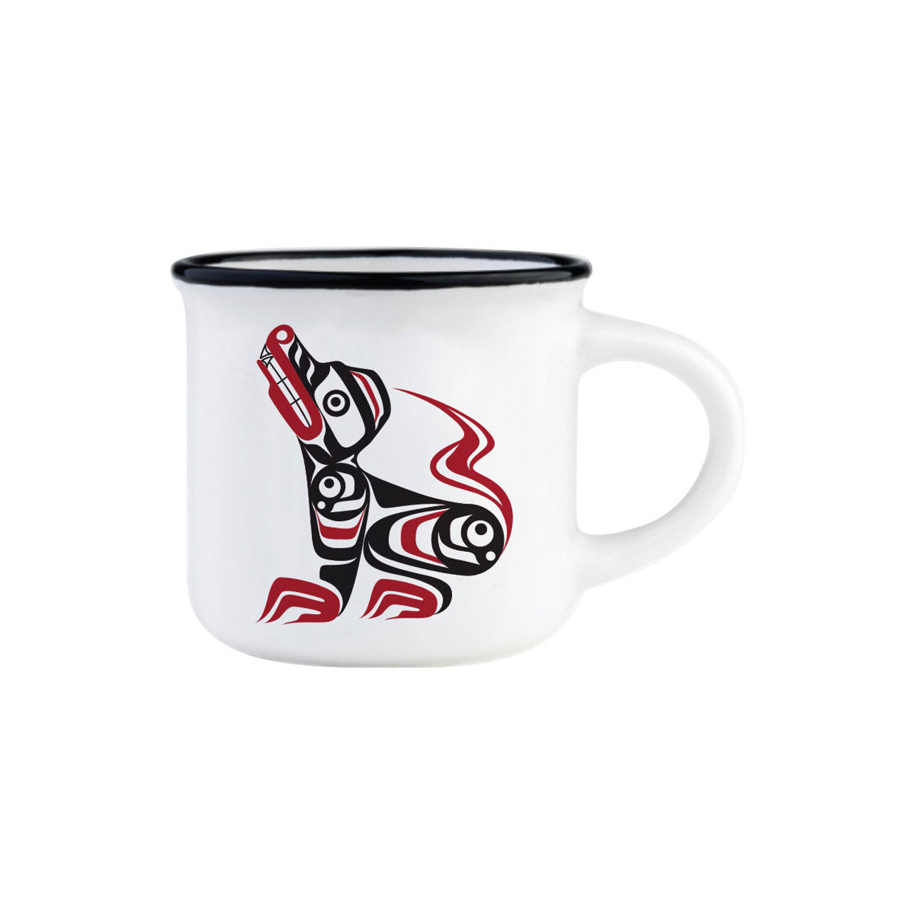 ESPRESSO MUGS - 3oz / Wolf - ESMUG16 - House of Himwitsa Native Art Gallery and Gifts