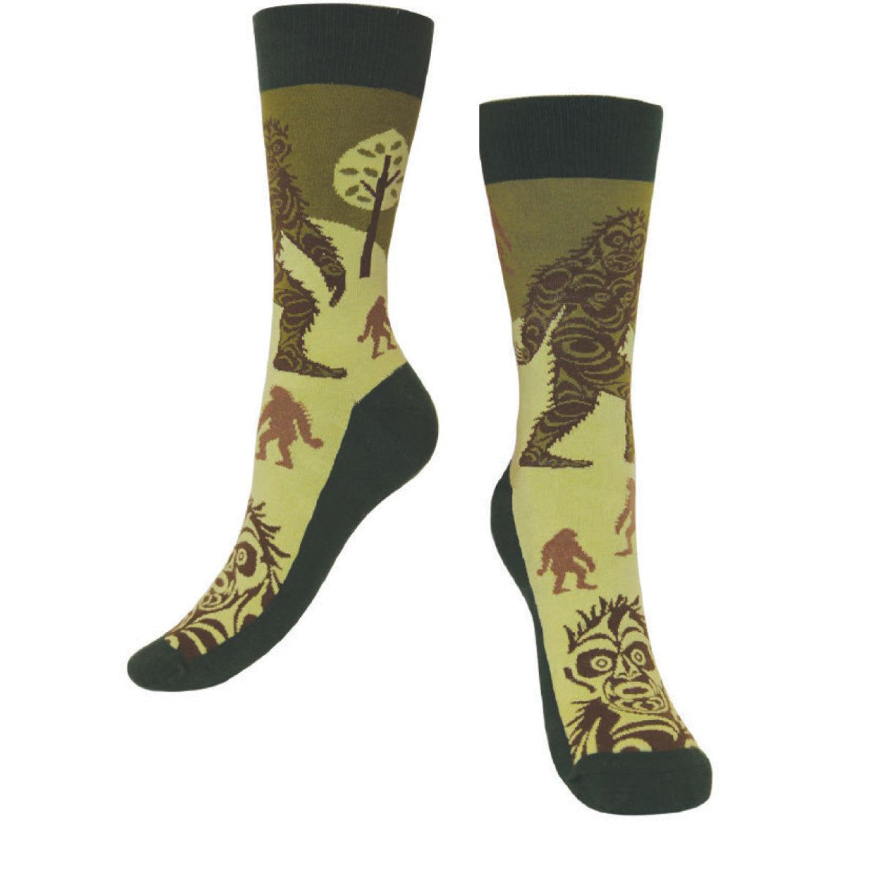ART SOCKS - M/L / Francis Horne Sr.-Sasquatch/SOCK26 - SOCK26L - House of Himwitsa Native Art Gallery and Gifts