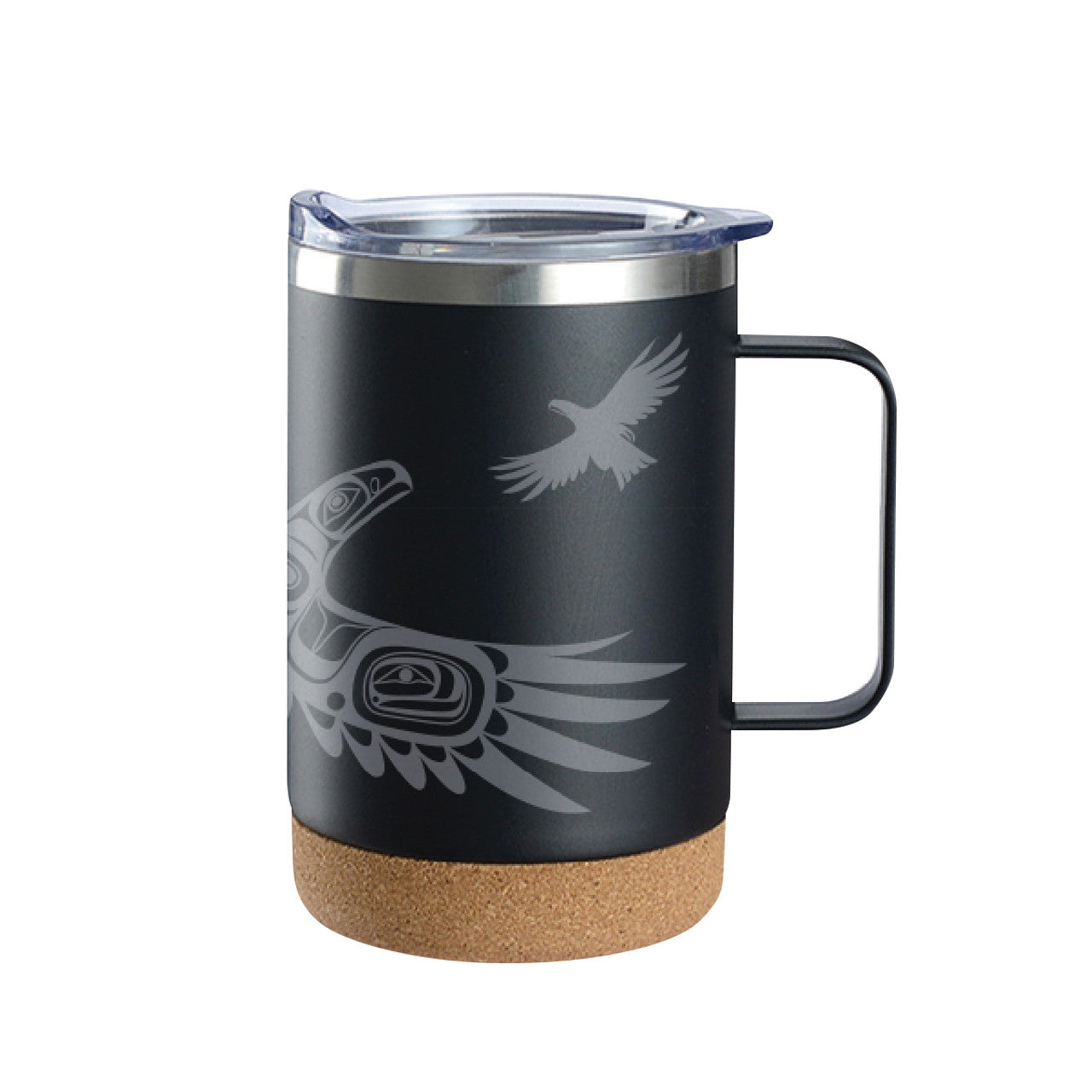 CORK BASE TRAVEL MUGS WITH HANDLE - Garfinkle - Cork Base Travel Mug - House of Himwitsa Art Gallery