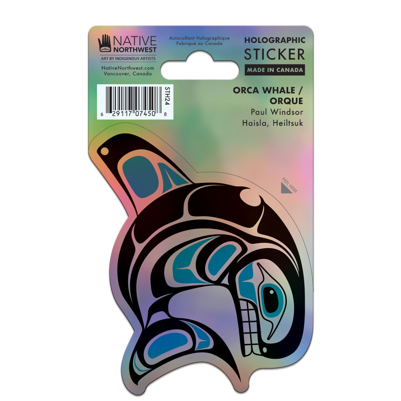 Holographic Stickers - Garfinkle - Sticker - House of Himwitsa Art Gallery