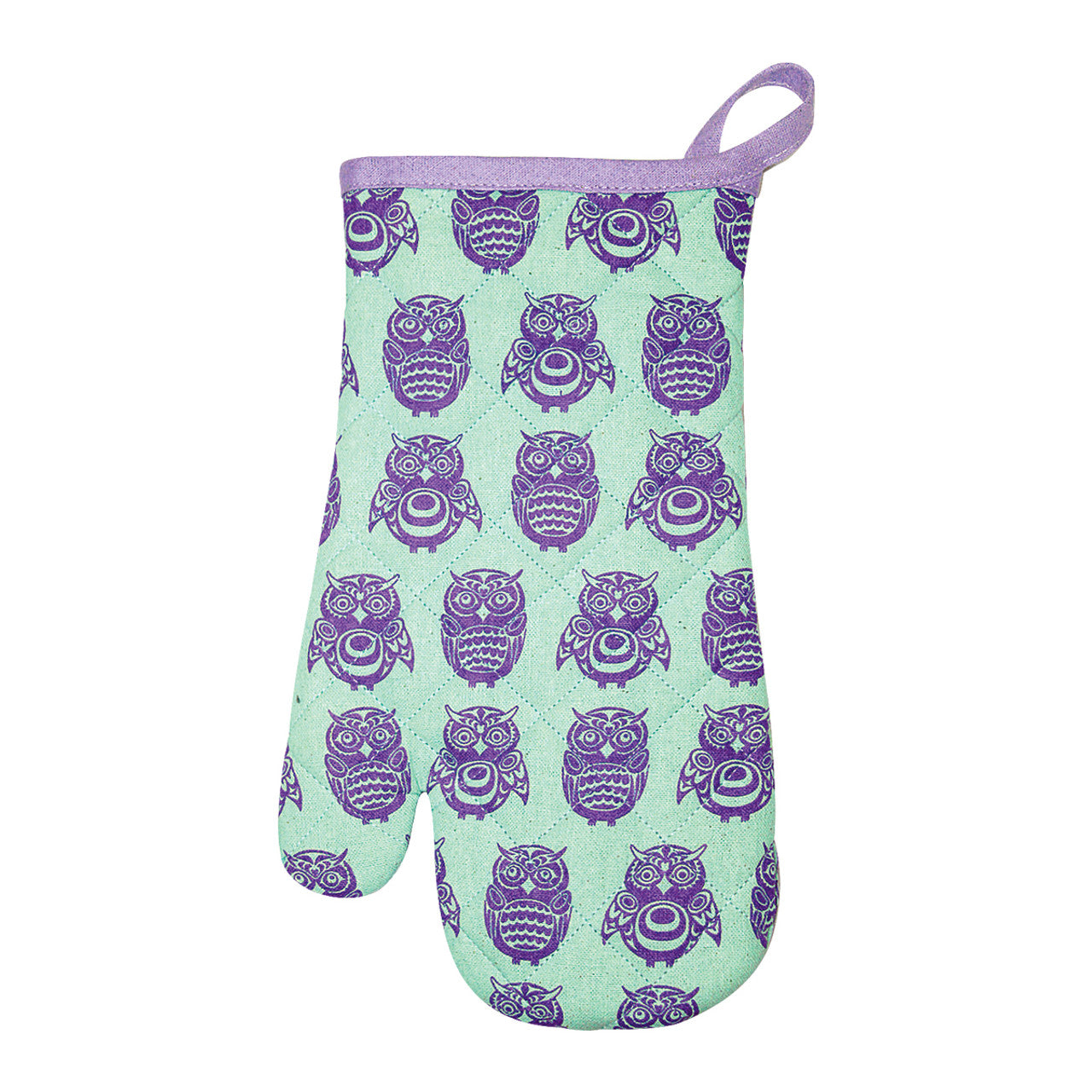 COTTON OVEN MITTS - Owl - K106 - House of Himwitsa Native Art Gallery and Gifts