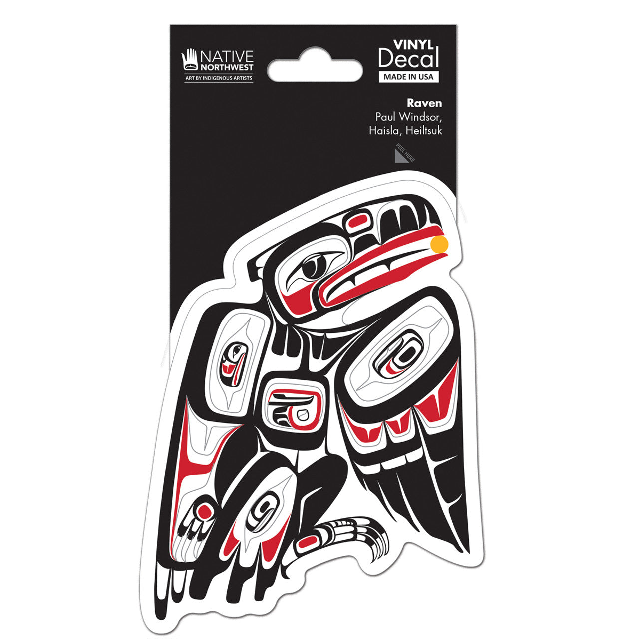 DECALS - Paul Windsor Raven - D242 - House of Himwitsa Native Art Gallery and Gifts
