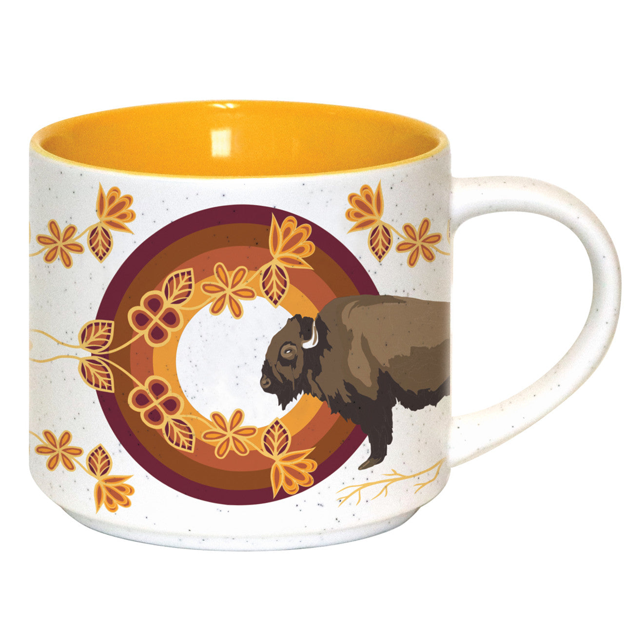 CERAMIC MUGS - 16oz / Buffaloes - CMUG28 - House of Himwitsa Native Art Gallery and Gifts