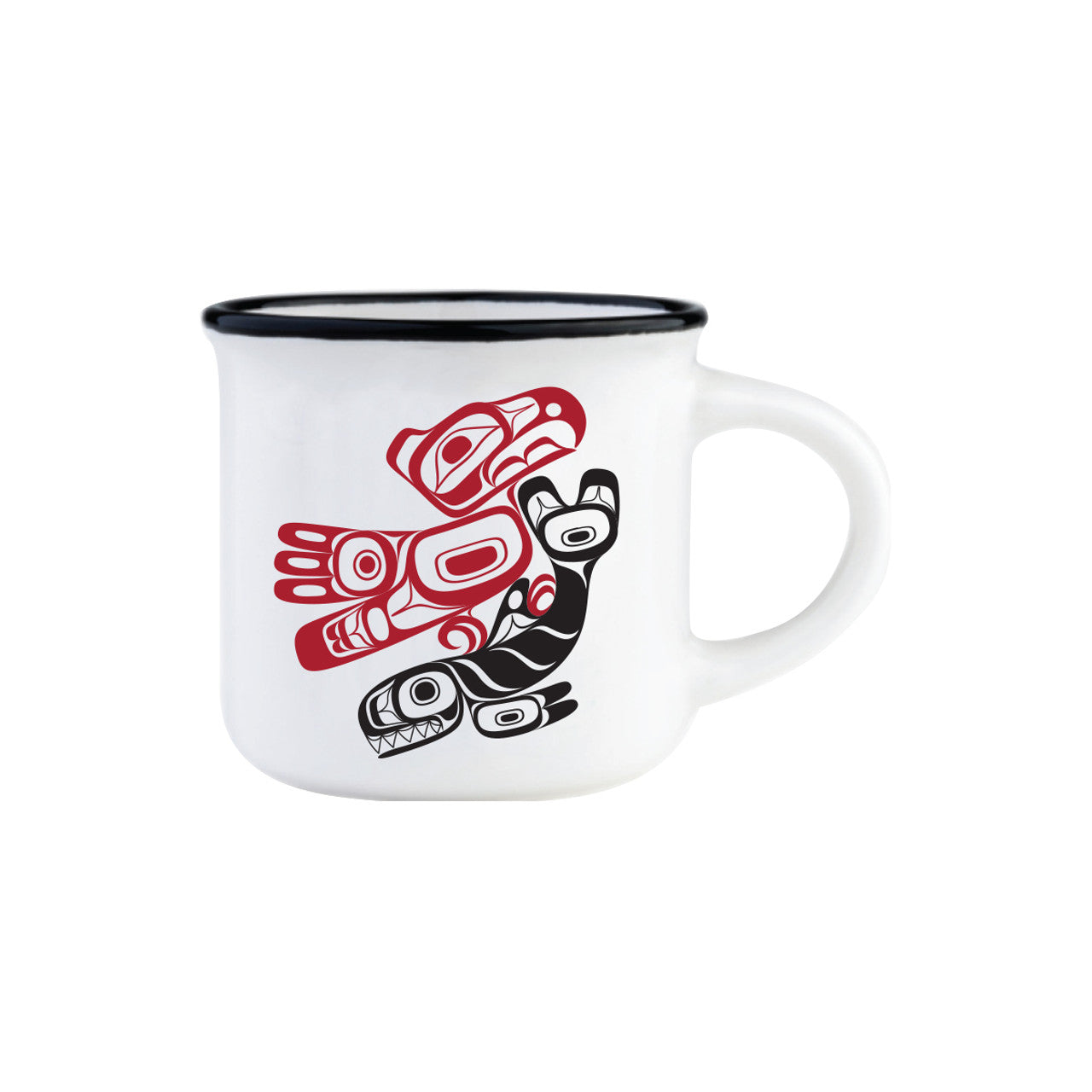 ESPRESSO MUGS - 3oz / Thunderbird & Orca - ESMUG26 - House of Himwitsa Native Art Gallery and Gifts