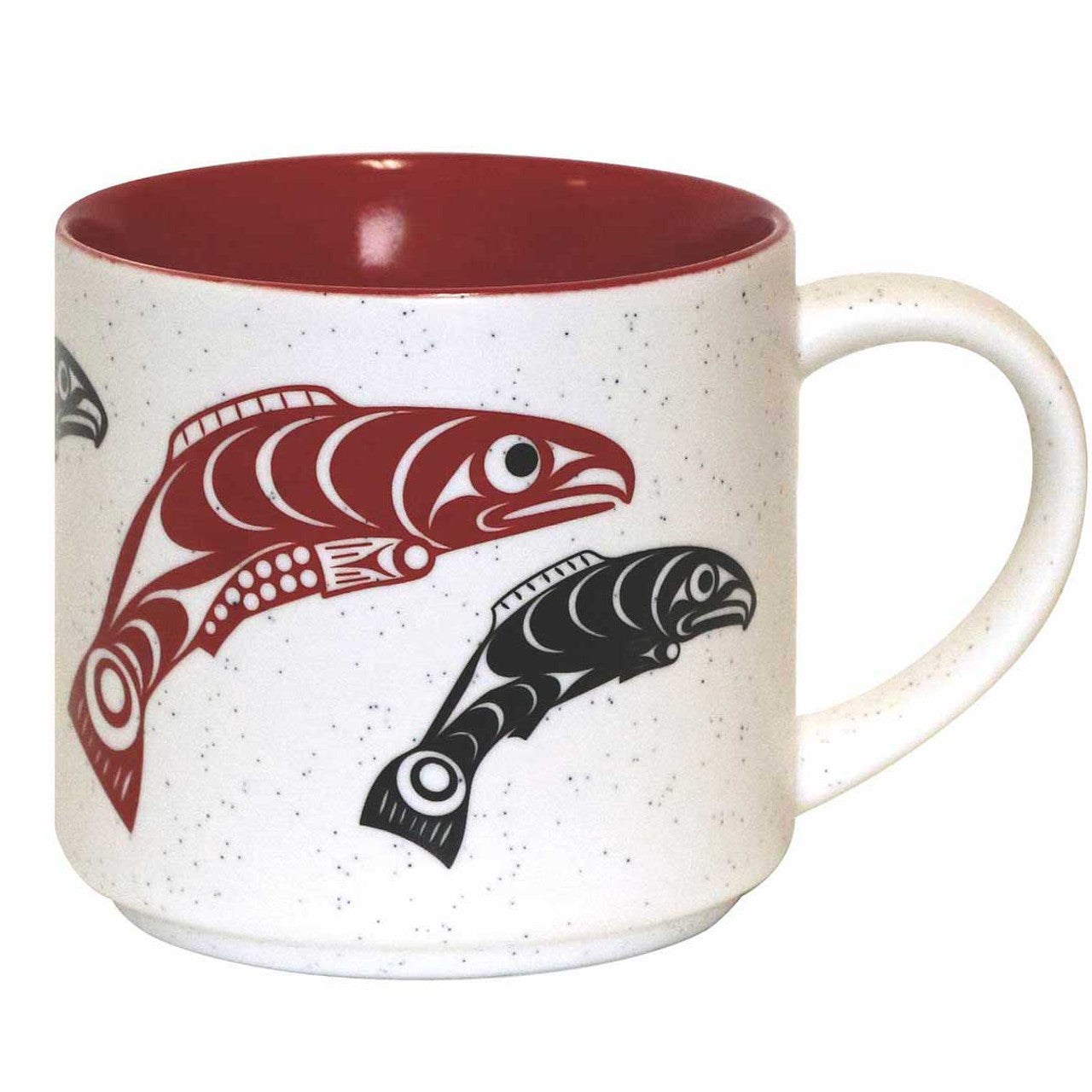 CERAMIC MUGS - 16oz / Salmon - CMUG21 - House of Himwitsa Native Art Gallery and Gifts