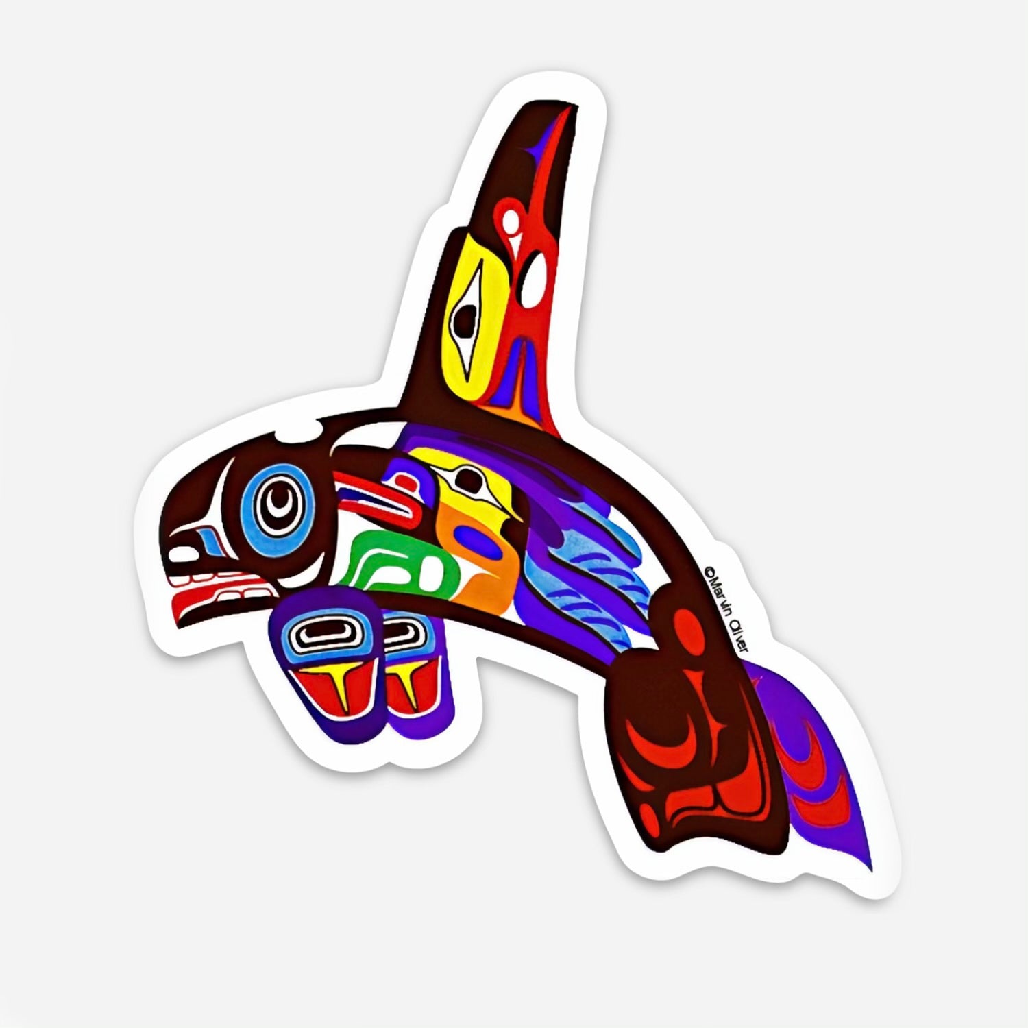 Stickers Marvin Oliver - Triton Cove Fine Arts - Sticker - House of Himwitsa Art Gallery