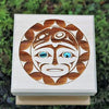 Shain Jackson Mini Cedar Bentwood Boxes - Sun Mask / Small - 303-SSB - House of Himwitsa Native Art Gallery and Gifts