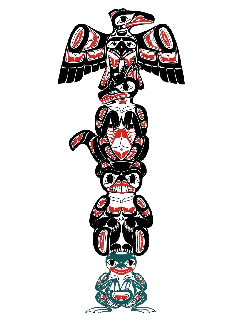 Magnet Richard Shorty Totem - Magnet Richard Shorty Totem -  - House of Himwitsa Native Art Gallery and Gifts