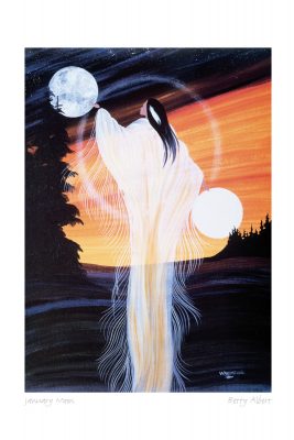 CANVAS/ MATTED ART CARDS BETTY ALBERT - Canadian Art Prints Inc. - Matted Art Card - House of Himwitsa Art Gallery