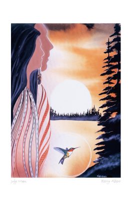 CANVAS/ MATTED ART CARDS BETTY ALBERT - Canadian Art Prints Inc. - Matted Art Card - House of Himwitsa Art Gallery