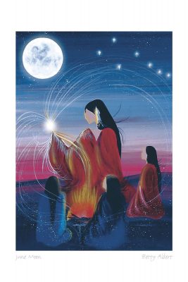 CANVAS/ MATTED ART CARDS BETTY ALBERT - Canadian Art Prints Inc. - Matted Art Card - House of Himwitsa Art Gallery