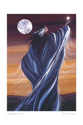 CANVAS/ MATTED ART CARDS BETTY ALBERT - Canadian Art Prints Inc. - Matted Art Card - House of Himwitsa Art Gallery