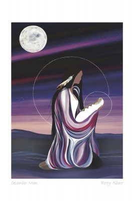 CANVAS/ MATTED ART CARDS BETTY ALBERT - Canadian Art Prints Inc. - Matted Art Card - House of Himwitsa Art Gallery