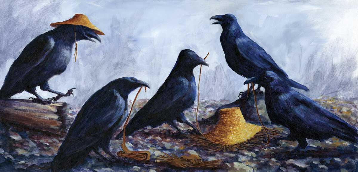MATTED ART CARDS JEAN TAYLOR - She Will Have A Hat - POD1755M - House of Himwitsa Native Art Gallery and Gifts