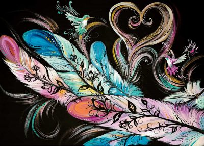 MATTED ART CARDS CARLA JOSEPH - Canadian Art Prints Inc. - Matted Art Card - House of Himwitsa Art Gallery