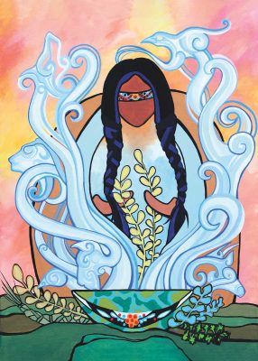 MATTED ART CARDS PAM CAILOUX - Power of Healing - POD2714M - House of Himwitsa Native Art Gallery and Gifts