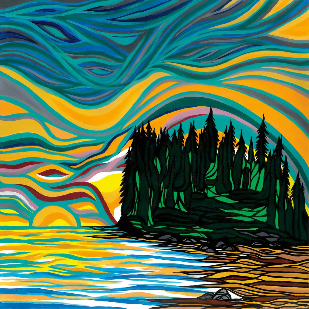 Art Card Shawna Boulette Grapentine Back To My Roots -  - Art Card - House of Himwitsa Art Gallery