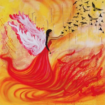 MATTED ART CARDS SHAWNA BOULETTE GRAPENTINE - Honouring Her Sacred Spirit - POD2892M - House of Himwitsa Native Art Gallery and Gifts