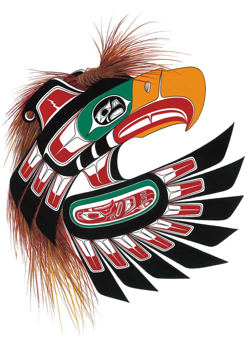 Magnet Richard Shorty Thunderbird Mask - Magnet Richard Shorty Thunderbird Mask -  - House of Himwitsa Native Art Gallery and Gifts