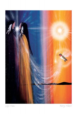 CANVAS/ MATTED ART CARDS BETTY ALBERT - Canadian Art Prints Inc. - Matted Art Card - House of Himwitsa Art Gallery
