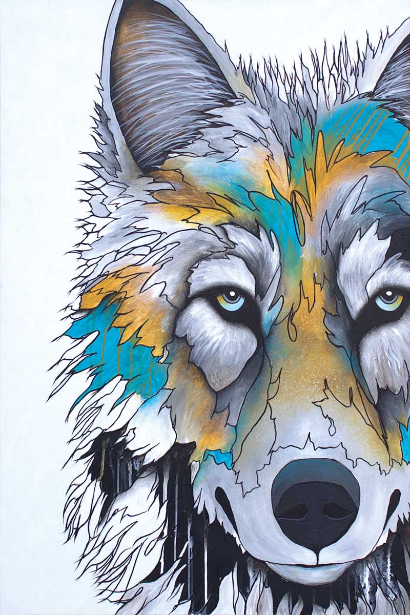 Canvas Micqaela Jones Alpha - 24 x 36 - POD1772CF 24 X 36 - House of Himwitsa Native Art Gallery and Gifts