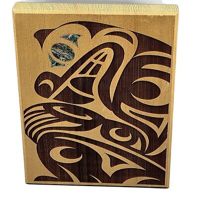 Shain Jackson Cedar Bear Plaque - House of Himwitsa Native Art Gallery and Gifts