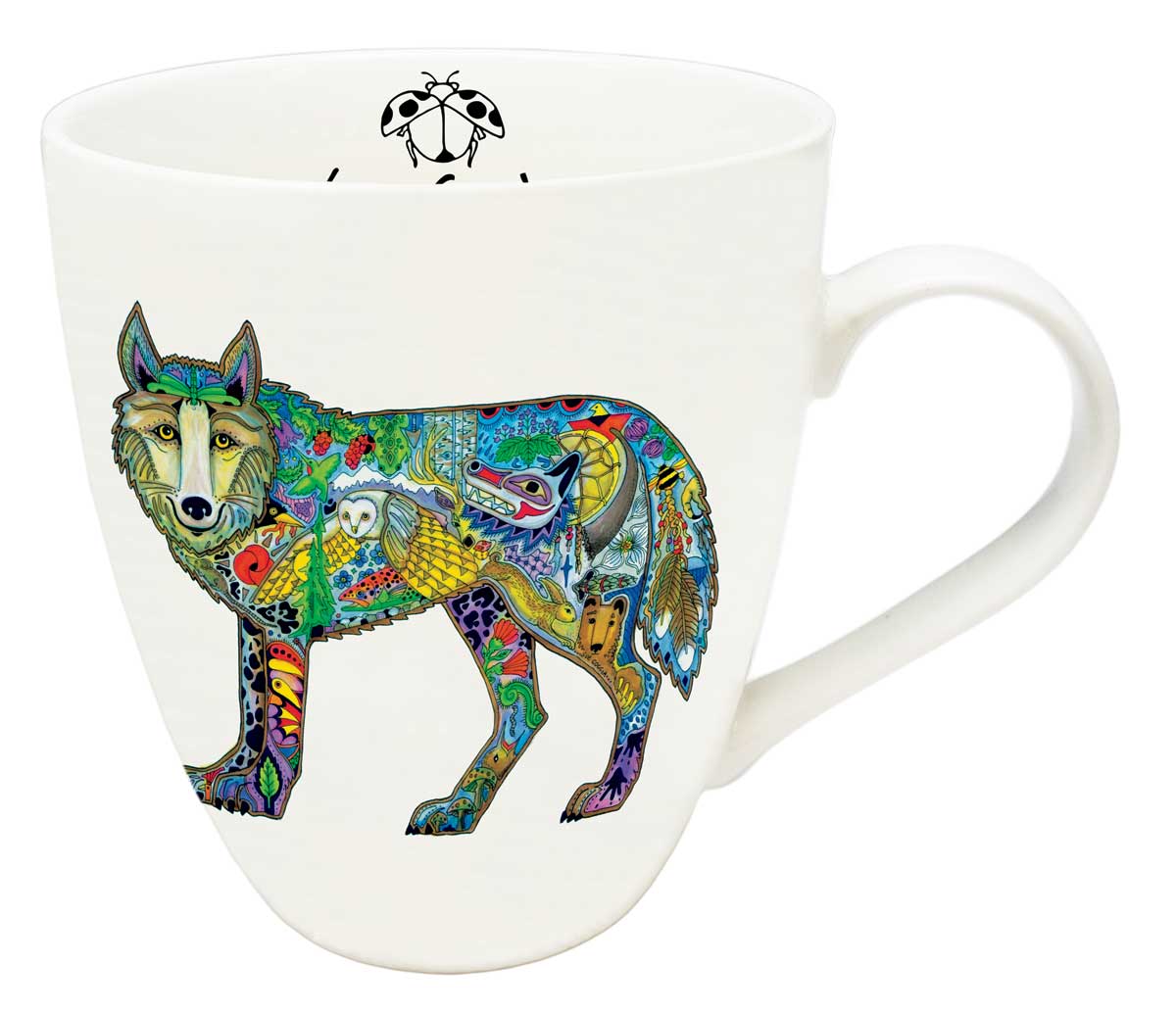 *Mug Sue Coccia Wolf Standing - *Mug Sue Coccia Wolf Standing -  - House of Himwitsa Native Art Gallery and Gifts