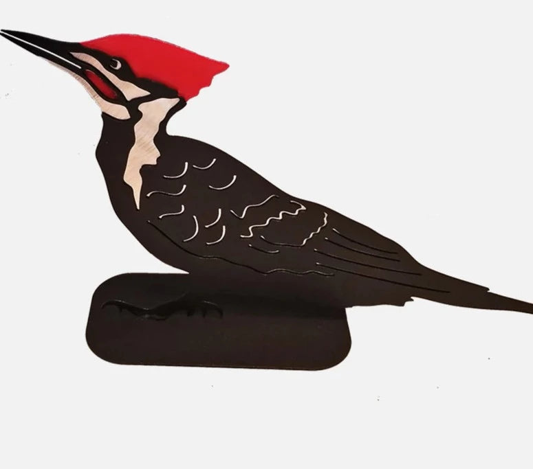 Standing Woodpecker - Ruggid Coast - Rolled Steel - House of Himwitsa Art Gallery