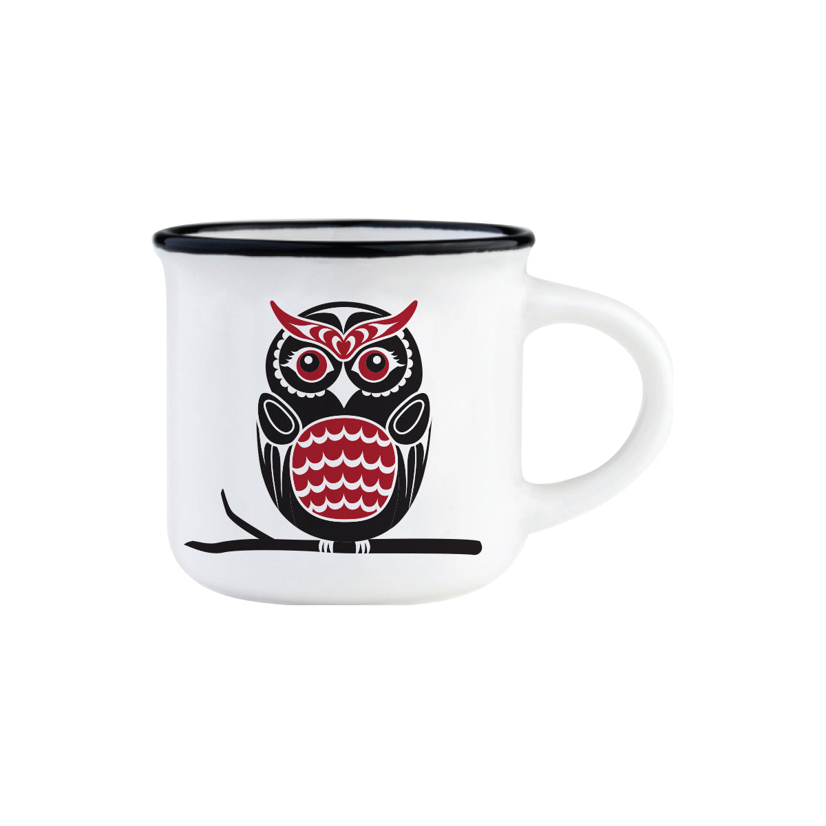 ESPRESSO MUGS - 3oz / Owl - ESMUG24 - House of Himwitsa Native Art Gallery and Gifts