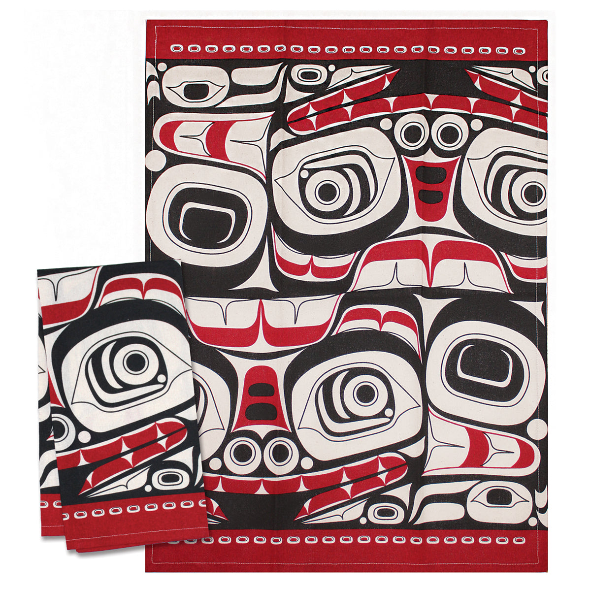 Tea Towel Morgan Asoyuf Matriarch Bear - Tea Towel Morgan Asoyuf Matriarch Bear -  - House of Himwitsa Native Art Gallery and Gifts