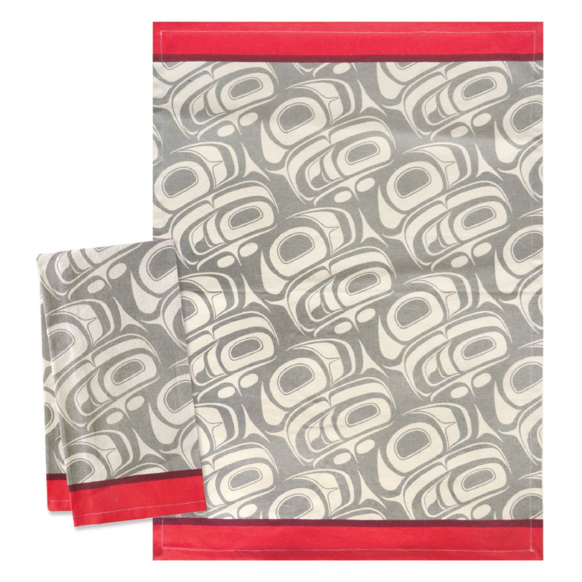 Tea Towel Transforming Eagle - Tea Towel Transforming Eagle -  - House of Himwitsa Native Art Gallery and Gifts