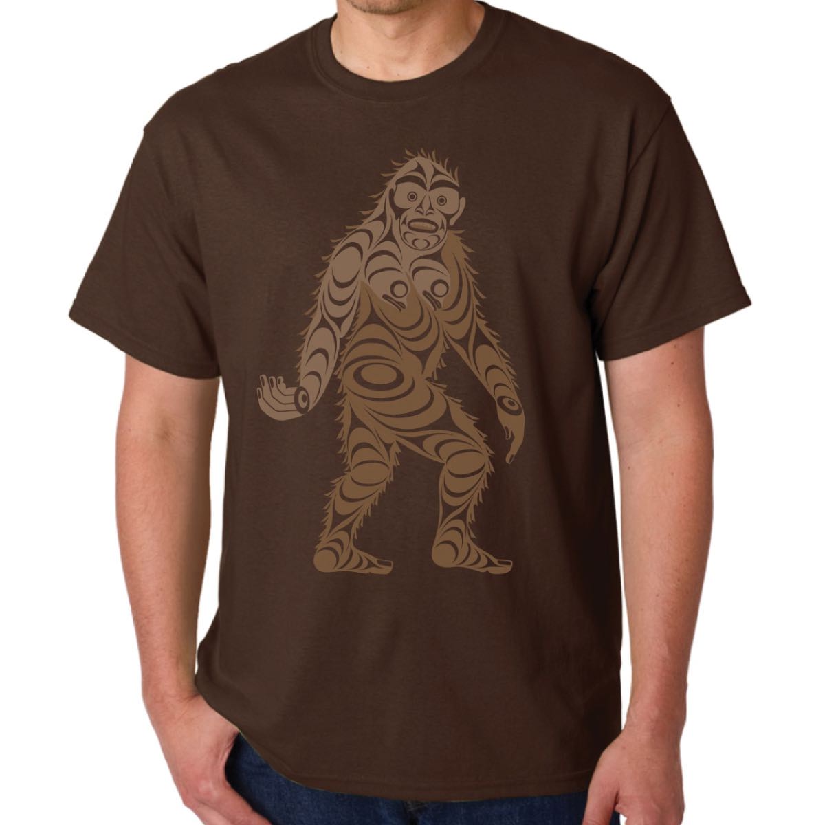 T Shirt Francis Horne Sr Sasquatch - XXL - TSHSXXL - House of Himwitsa Native Art Gallery and Gifts