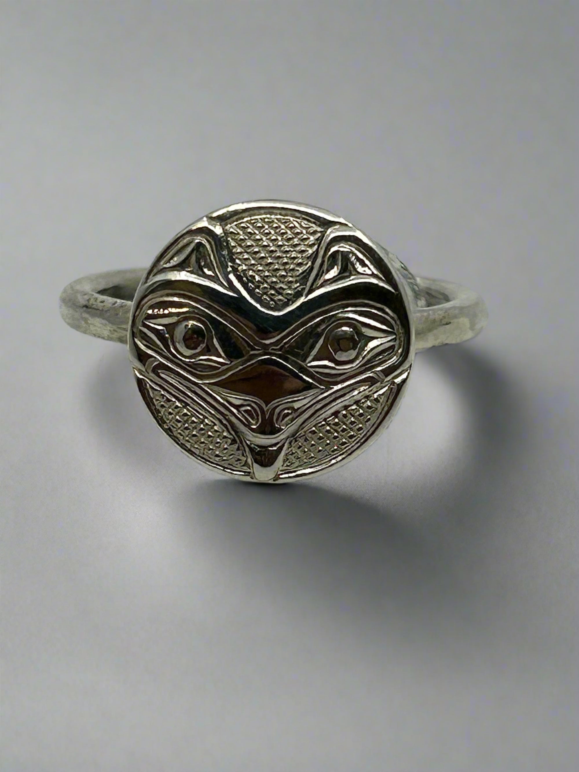 Ron Jackson Hand Crafted 1/2" Silver Circle Comfort Rings - Ron Jackson - Silver Ring - House of Himwitsa Art Gallery