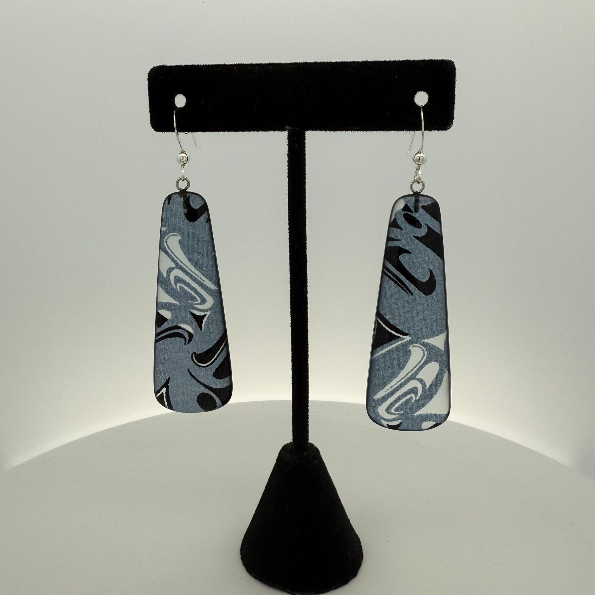 Corrine Hunt Silk Inspiration Earrings Blue