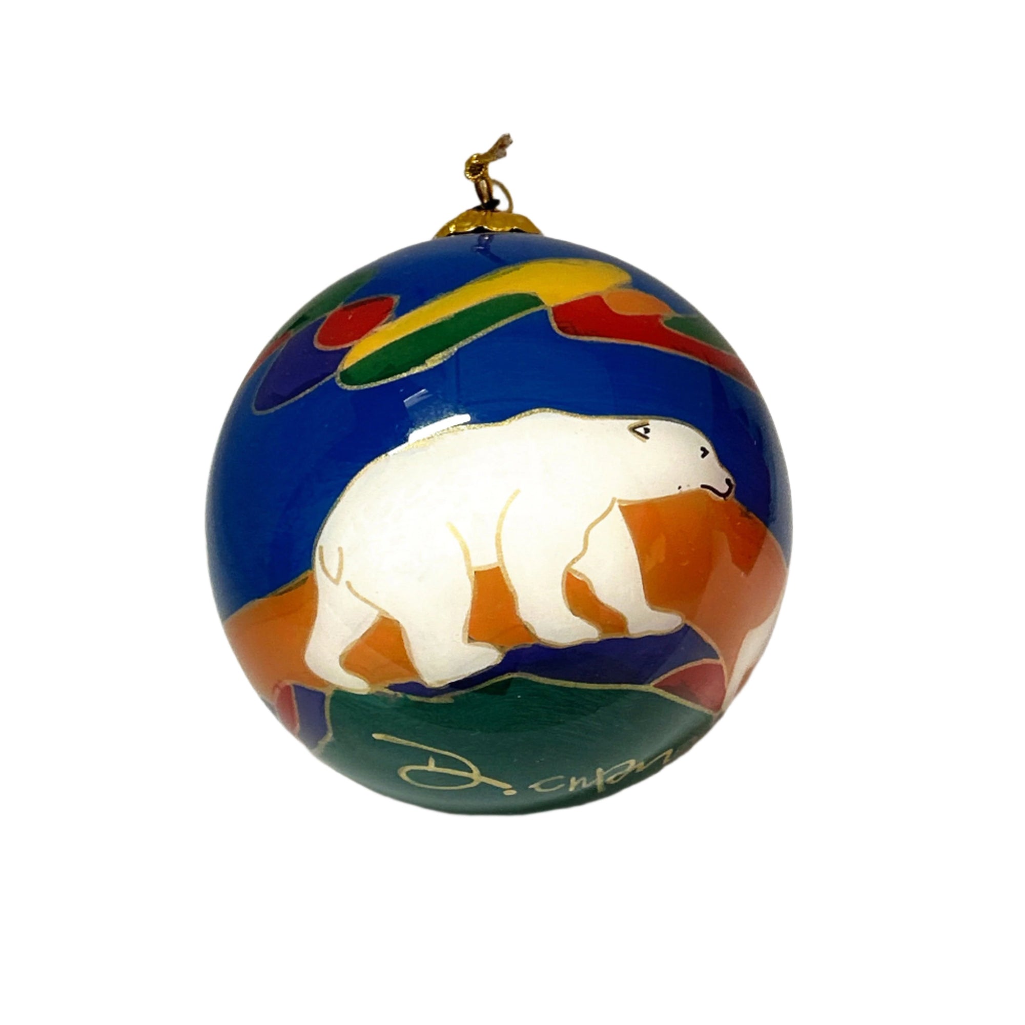 Ornament Dawn Oman Polar Bear 3.5" -  - Ornament - House of Himwitsa Art Gallery