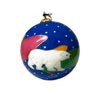 Ornament Dawn Oman Snow Bear 3.5" Diameter -  - Ornament - House of Himwitsa Art Gallery