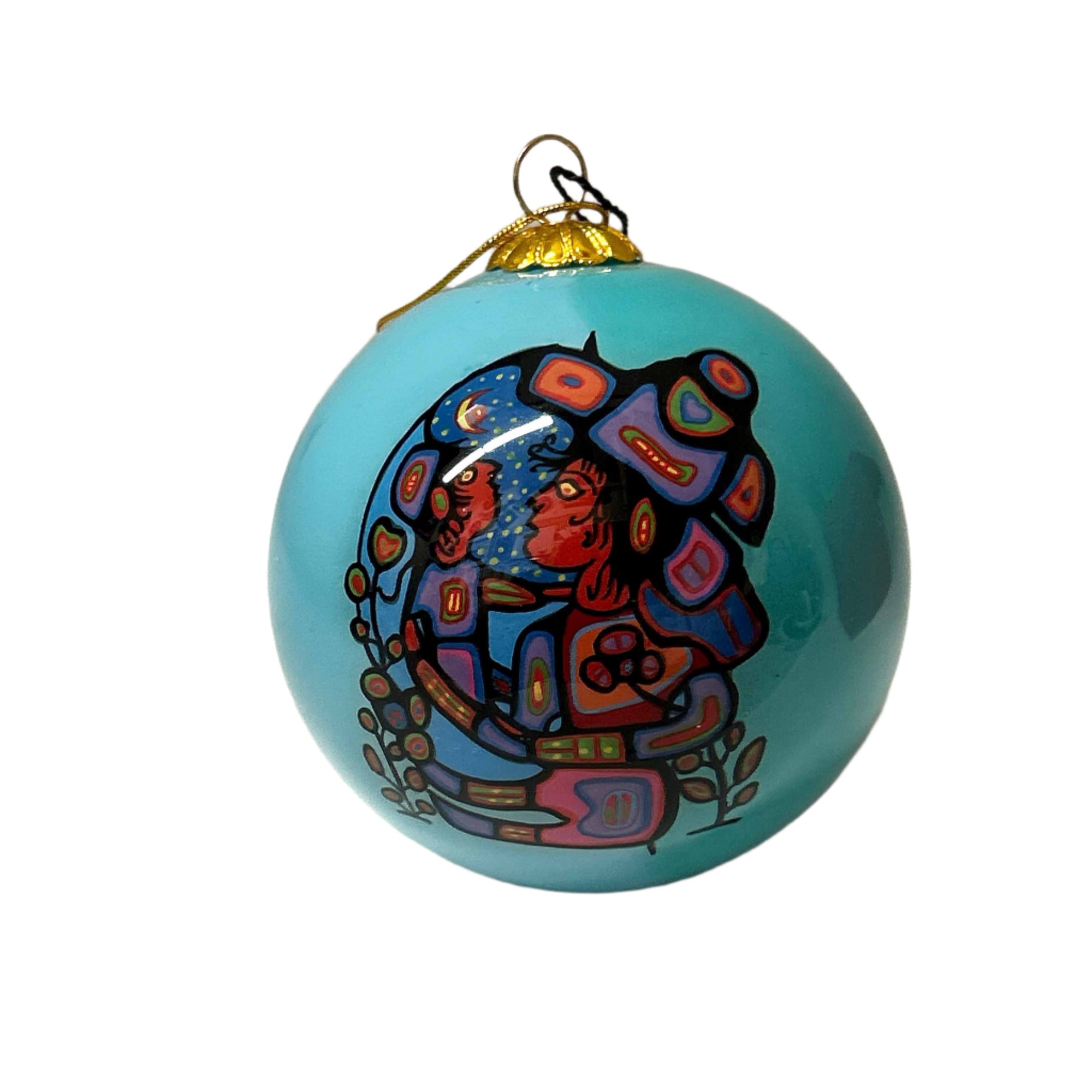 Ornament Norval Morisseau Mother & Child 3" Diameter -  - Ornament - House of Himwitsa Art Gallery