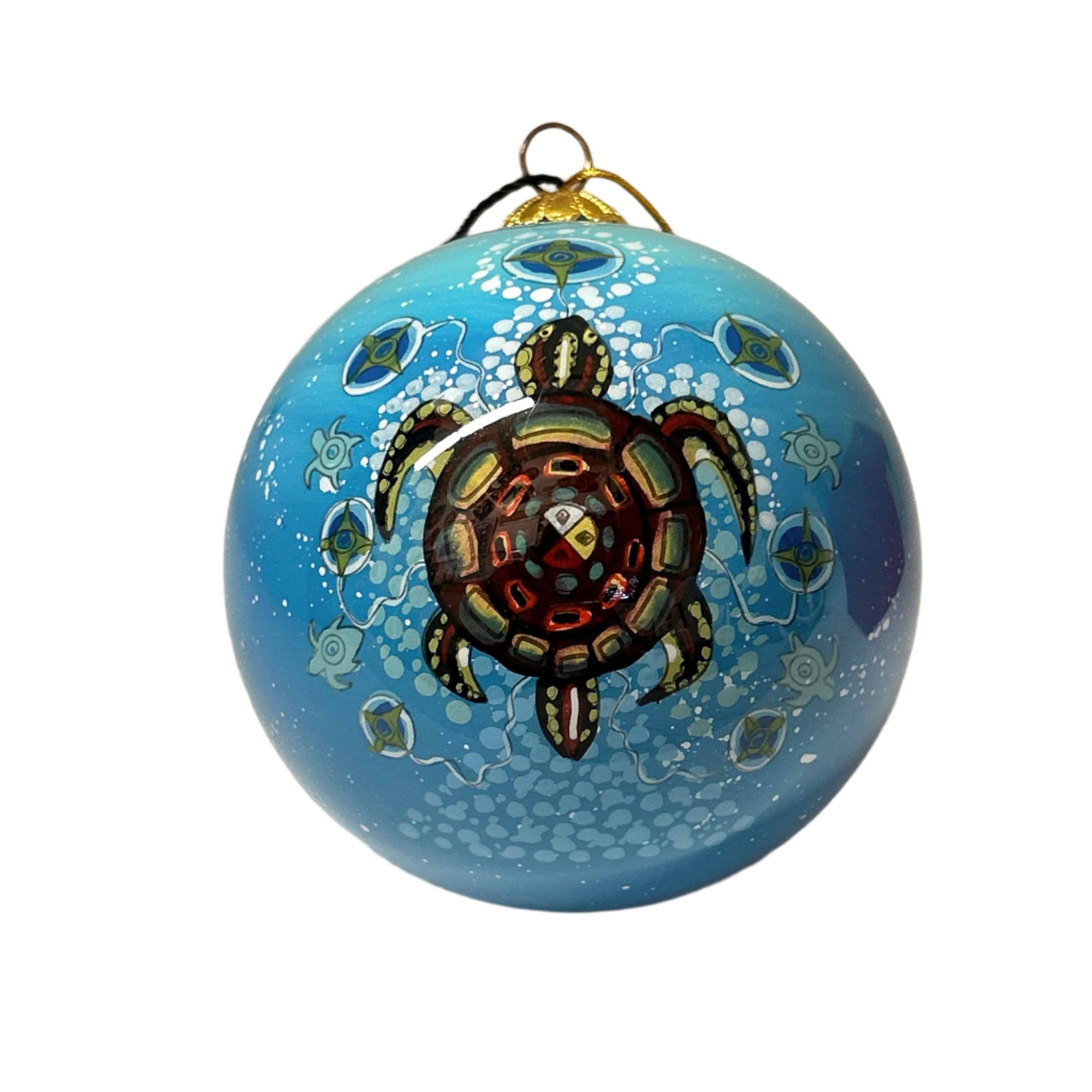 Ornament James Jacko Medicine Turtle 3" Diameter -  - Ornament - House of Himwitsa Art Gallery
