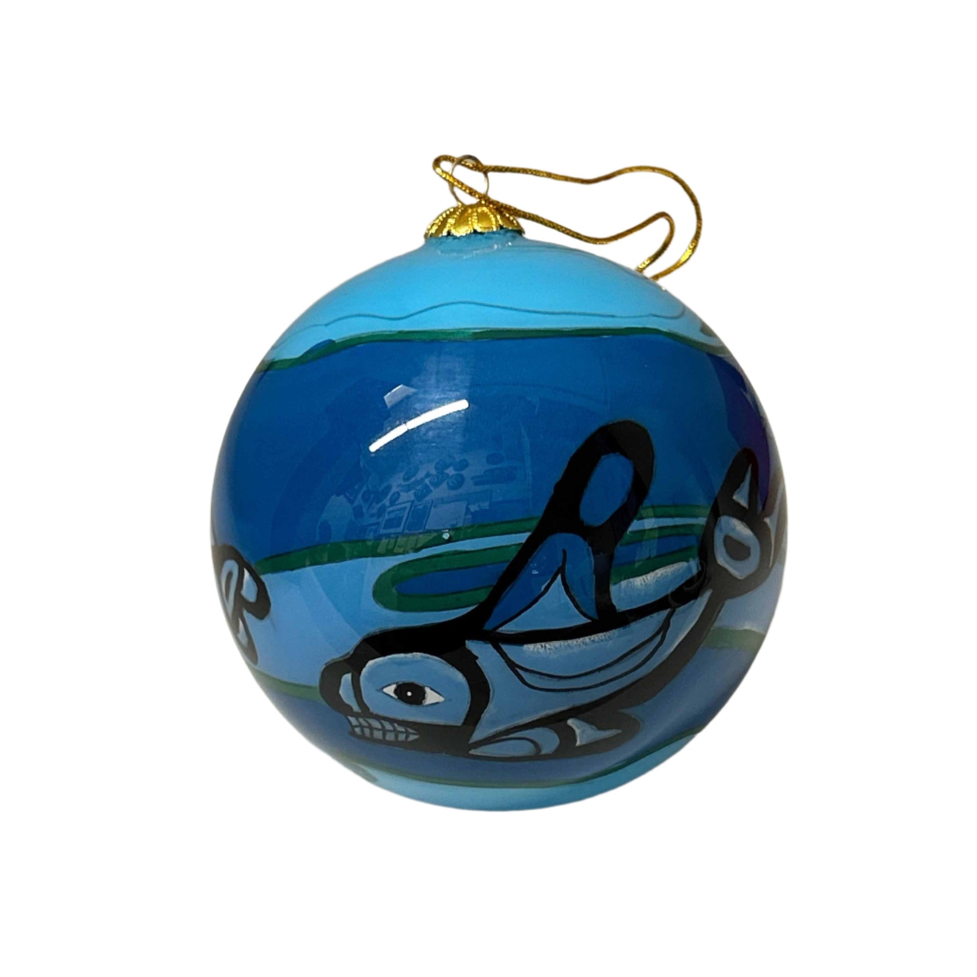 Ornament Bill Helin Whale 3.5" Diameter