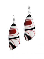 Kelly Robinson Silk Inspiration Earrings Red/Black