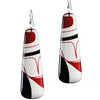 Kelly Robinson Silk Inspiration Earrings Red/Black