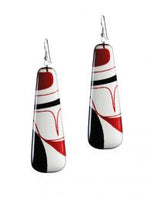 Kelly Robinson Silk Inspiration Earrings Red/Black