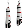 Kelly Robinson Silk Inspiration Earrings Red/Black