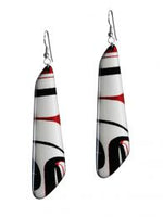 Kelly Robinson Silk Inspiration Earrings Red/Black