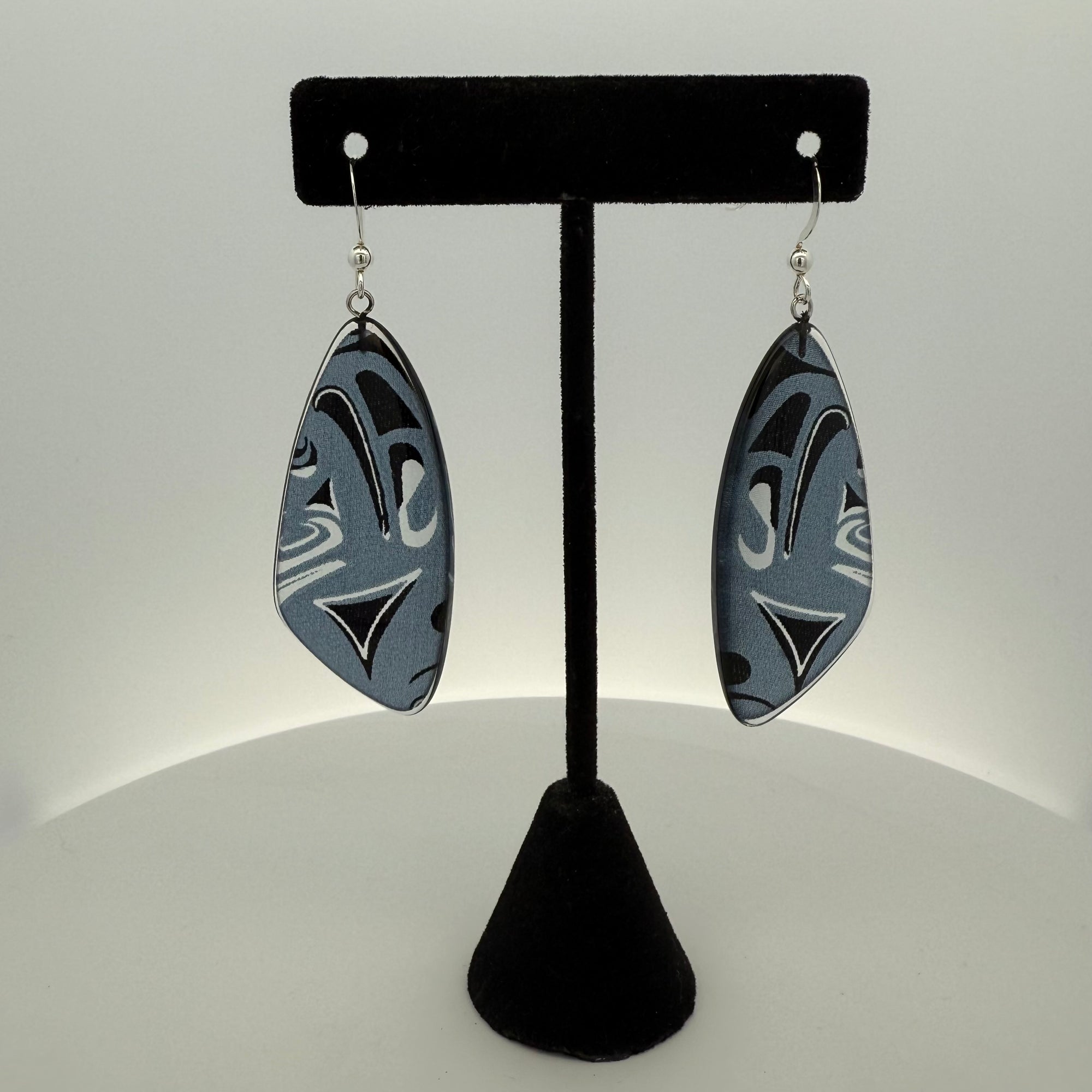 Corrine Hunt Silk Inspiration Earrings Blue