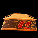 James Michels Eagle Canoe Box -  - Canoe box - House of Himwitsa Art Gallery